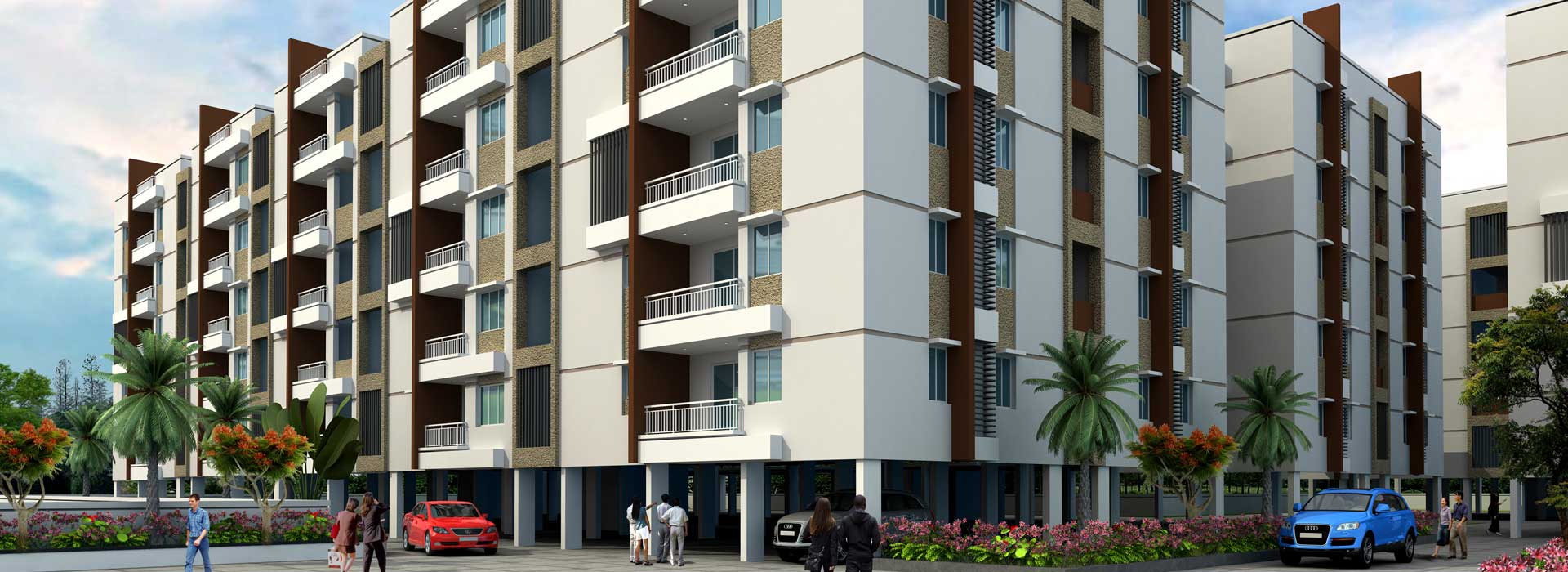 Beautiful apartments are constructed for your beautiful lives